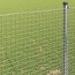 vidaXL Συγκολλητός φράχτης από σύρμα 1000 x 40 εκ Ασημί