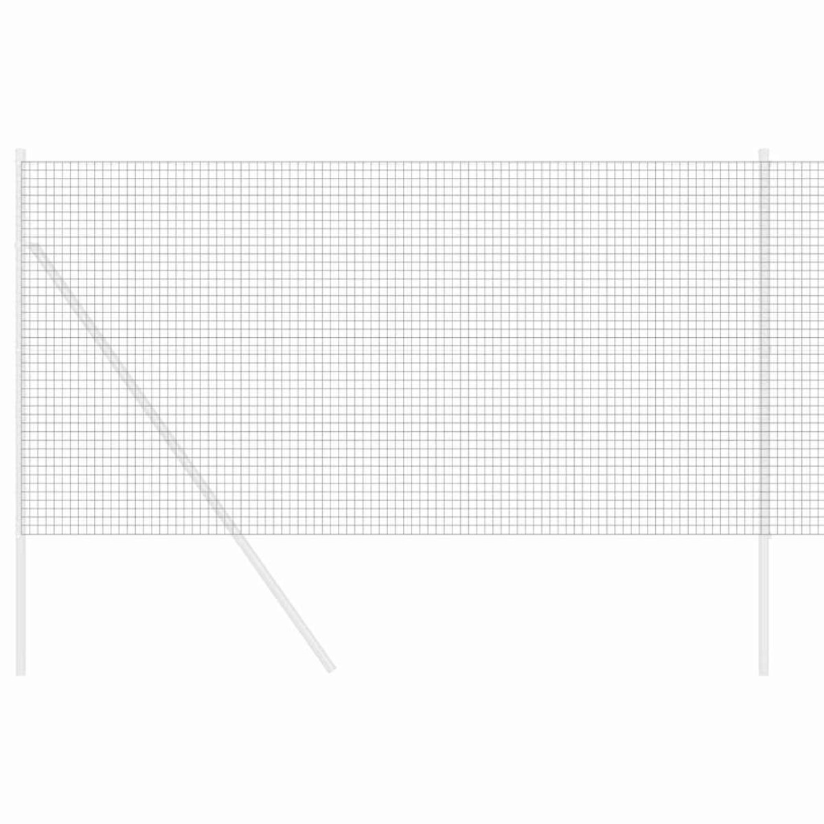 vidaXL Συγκολλητός φράχτης από σύρμα 2500 x 120 εκ Γκρι