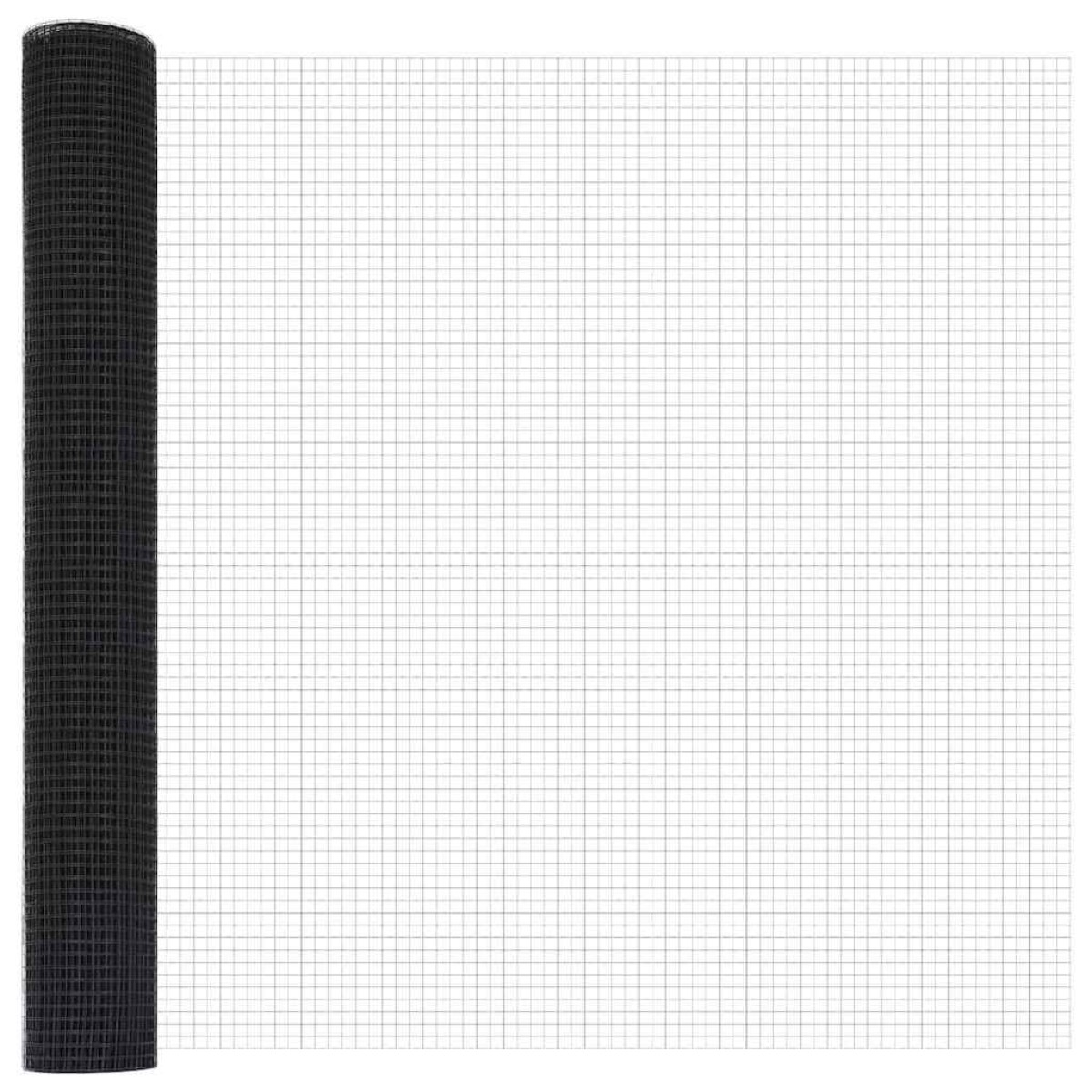 vidaXL Συγκολλητός φράχτης από σύρμα 2500 x 120 εκ Γκρι