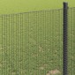 vidaXL Συγκολλητός φράχτης από σύρμα 2500 x 140 εκ Γκρι
