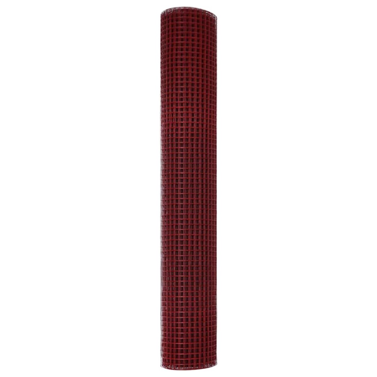 vidaXL Συγκολλητός φράχτης από σύρμα 2500 x 150 εκ Κόκκινο