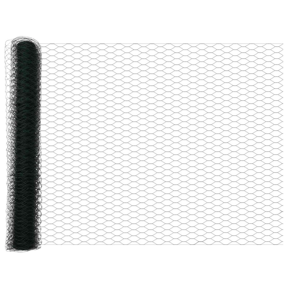 vidaXL Φράχτης Εξαγώνου 1,2 x 10 m PVC Πράσινο