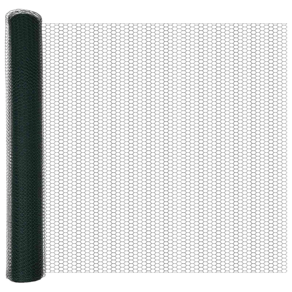 vidaXL Φράχτης Εξαγώνου 1,4 x 10 m PVC Πράσινο