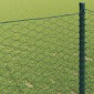 vidaXL Φράχτης Εξαγώνου 1,4 x 10 m PVC Πράσινο