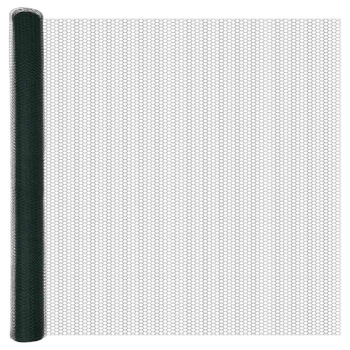 vidaXL Φράχτης Εξαγώνου 1,5 x 10 m PVC Πράσινο