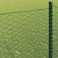 vidaXL Φράχτης Εξαγώνου 1,5 x 50 m PVC Πράσινο