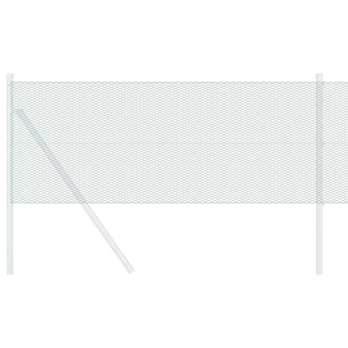 vidaXL Φράχτης Εξαγώνου 0,4 x 100 μ PVC Πράσινο