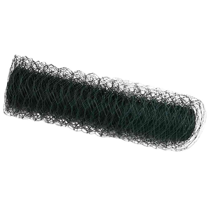 vidaXL Φράχτης Εξαγώνου 0,4 x 100 μ PVC Πράσινο