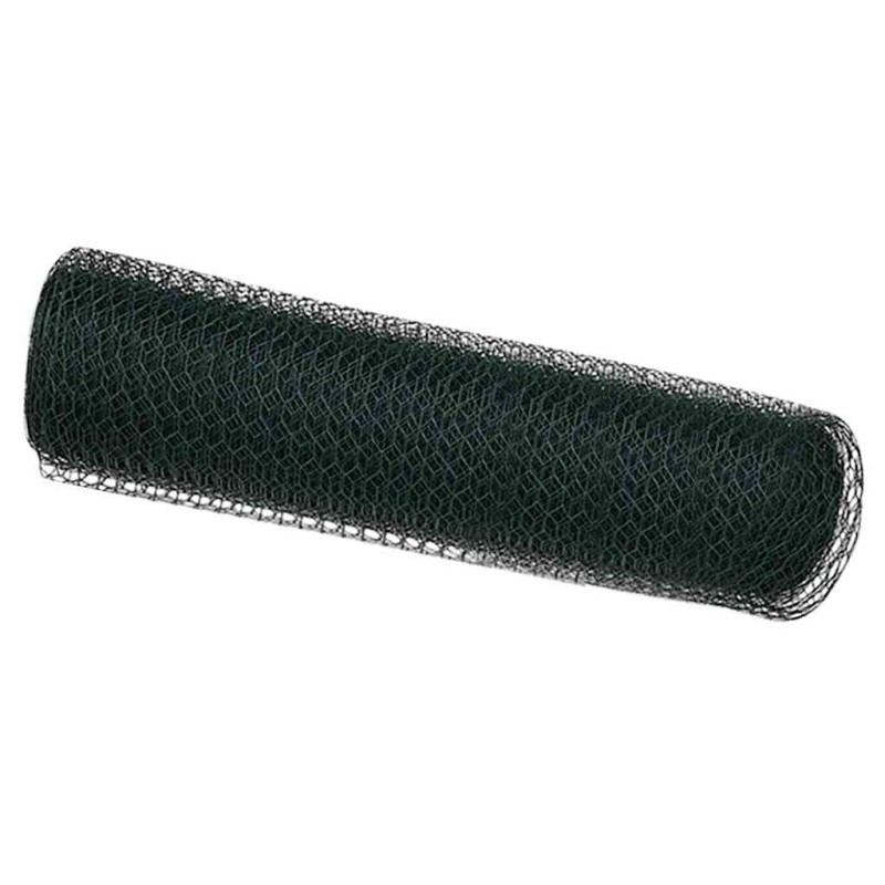 vidaXL Φράχτης Εξαγώνου 0,8 x 100 μ PVC Πράσινο
