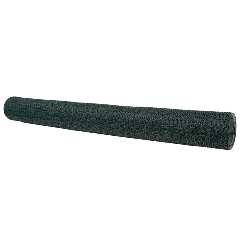 vidaXL Φράχτης Εξαγώνου 1 x 100 m PVC Πράσινο