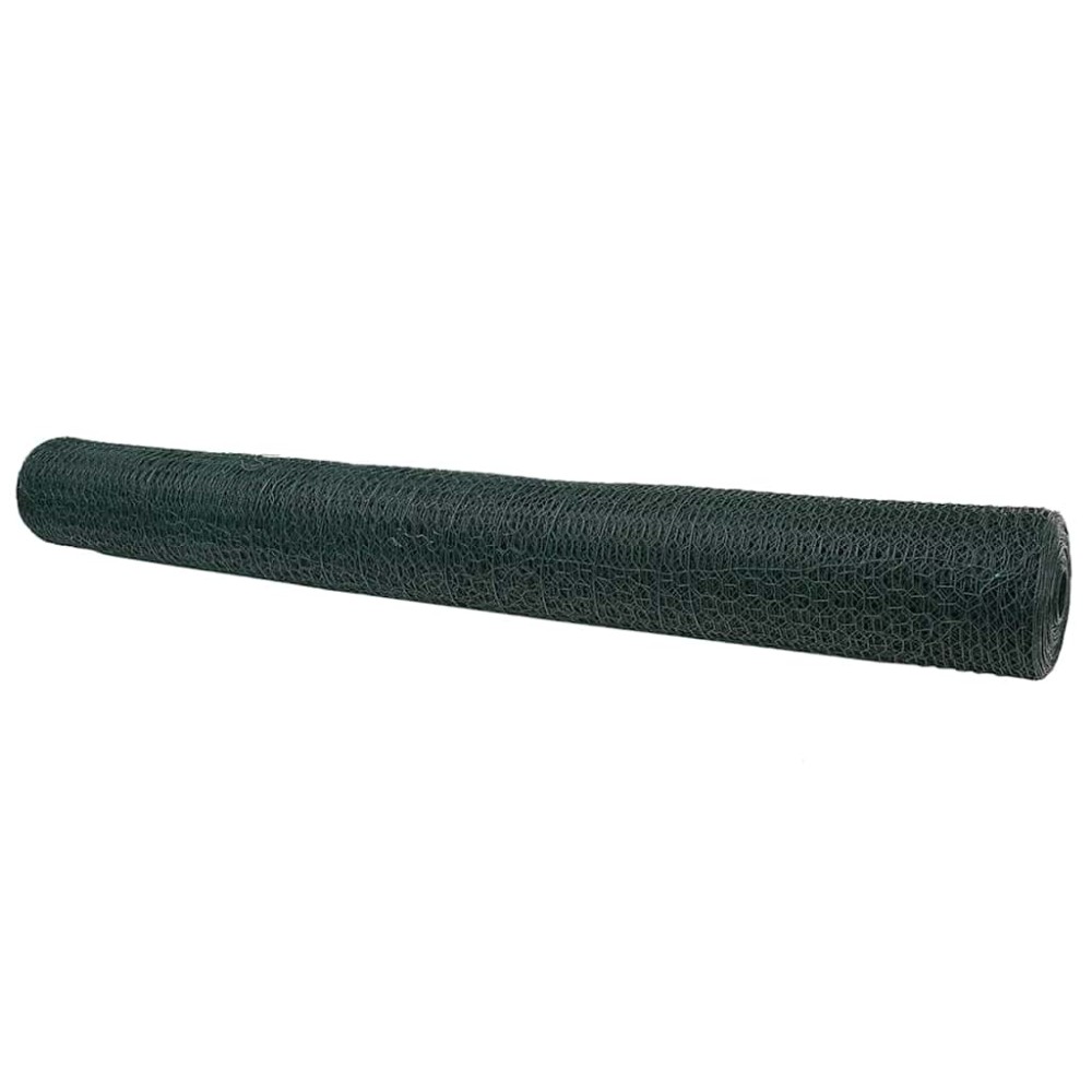 vidaXL Φράχτης Εξαγώνου 1,2 x 100 m PVC Πράσινο