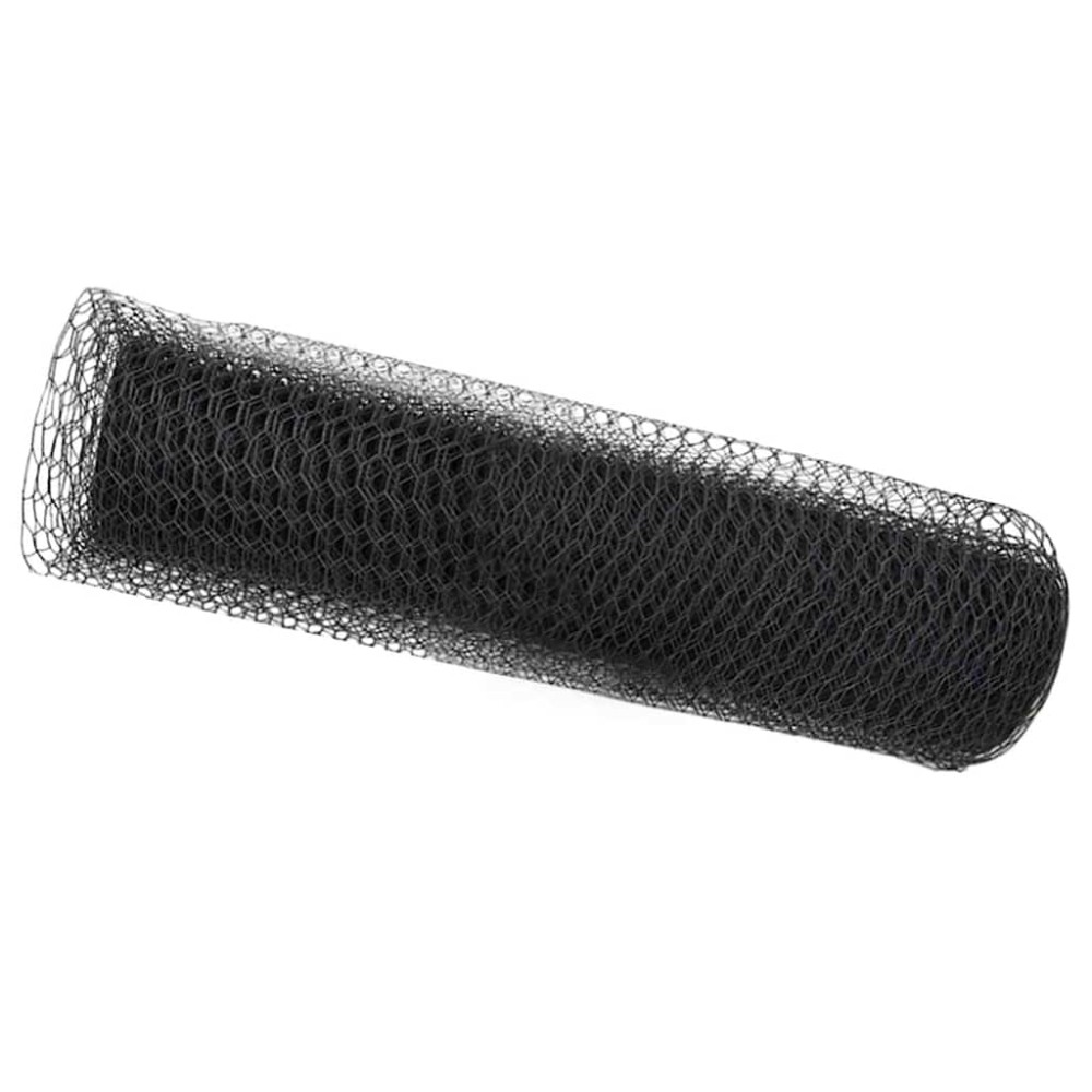 vidaXL Φράχτης Εξαγώνου 0,4 x 10 μ PVC Γκρι