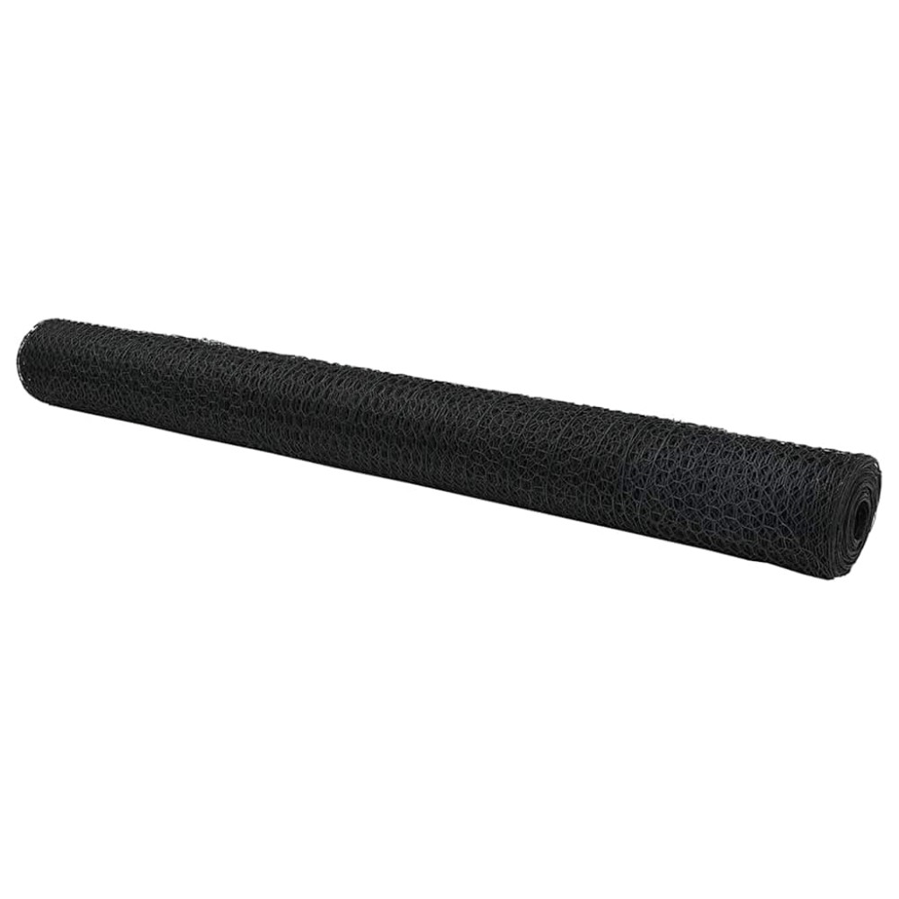 vidaXL Φράχτης Εξαγώνου 1 x 10 m PVC Γκρι