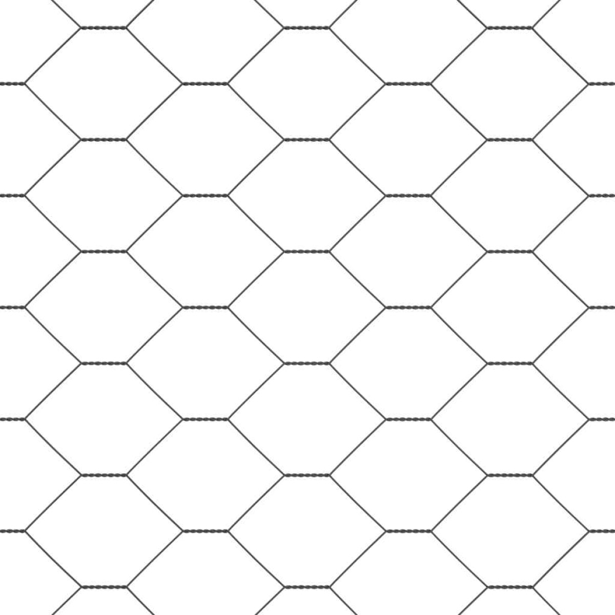 vidaXL Φράχτης Εξαγώνου 1,5 x 10 m PVC Γκρι