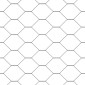 vidaXL Φράχτης Εξαγώνου 1 x 50 m PVC Γκρι