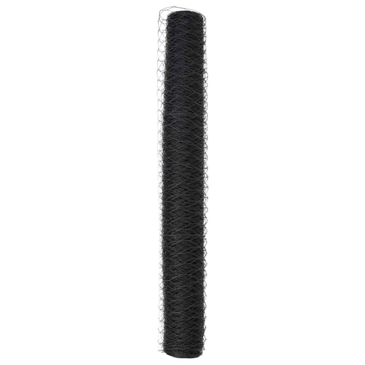 vidaXL Φράχτης Εξαγώνου 1,2 x 50 m PVC Γκρι