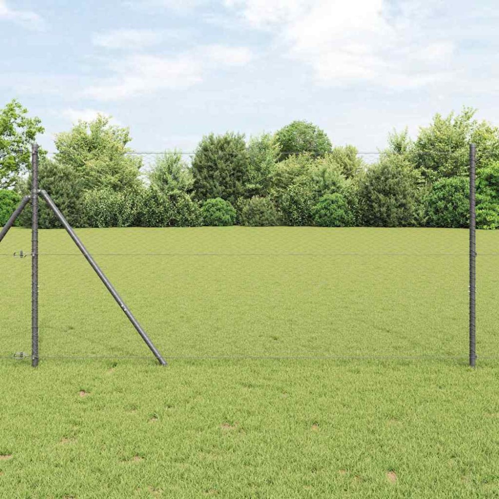 vidaXL Φράχτης Εξαγώνου 1,4 x 50 m PVC Γκρι