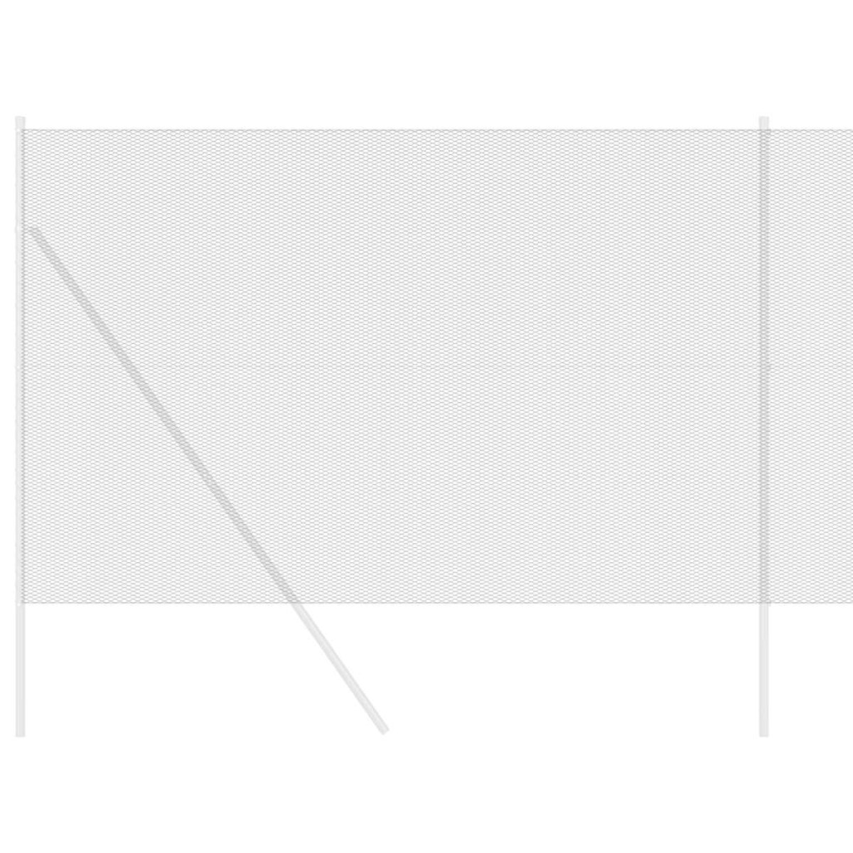 vidaXL Φράχτης Εξαγώνου 1,5 x 50 m PVC Γκρι