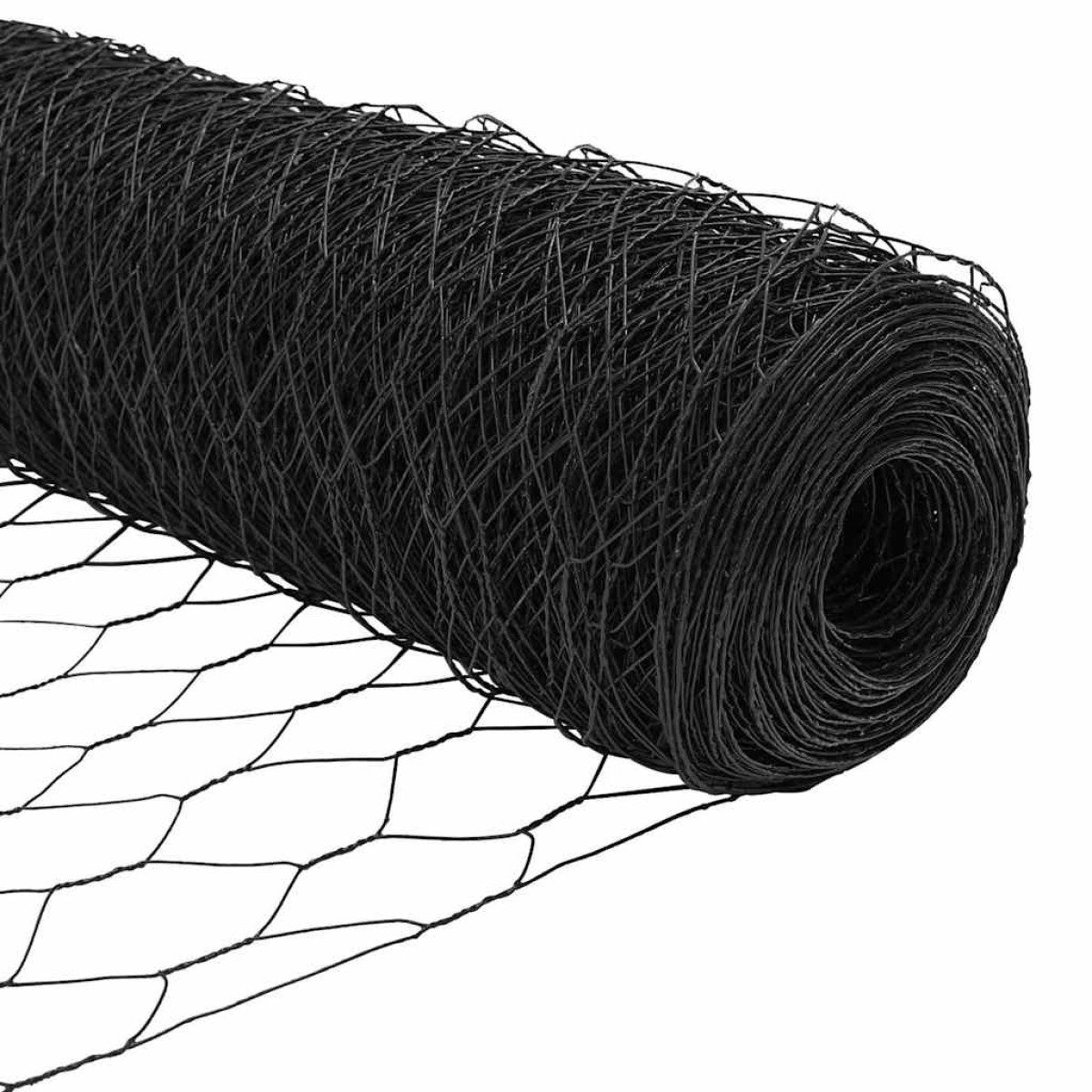 vidaXL Φράχτης Εξαγώνου 0,5 x 100 μ PVC Γκρι