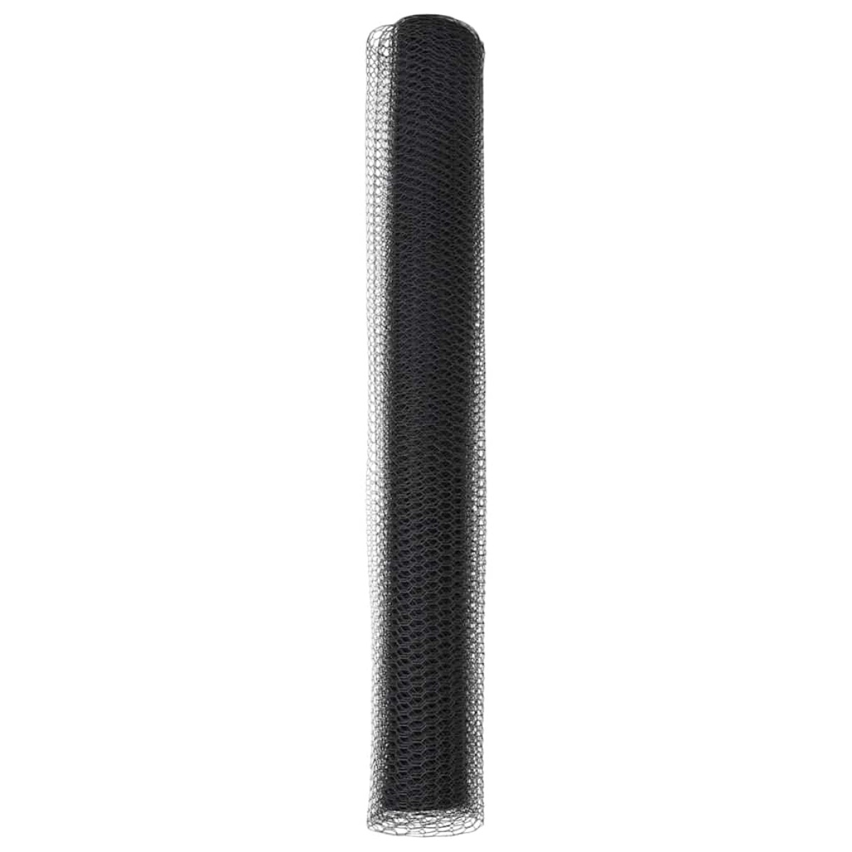 vidaXL Φράχτης Εξαγώνου 1 x 100 m PVC Γκρι