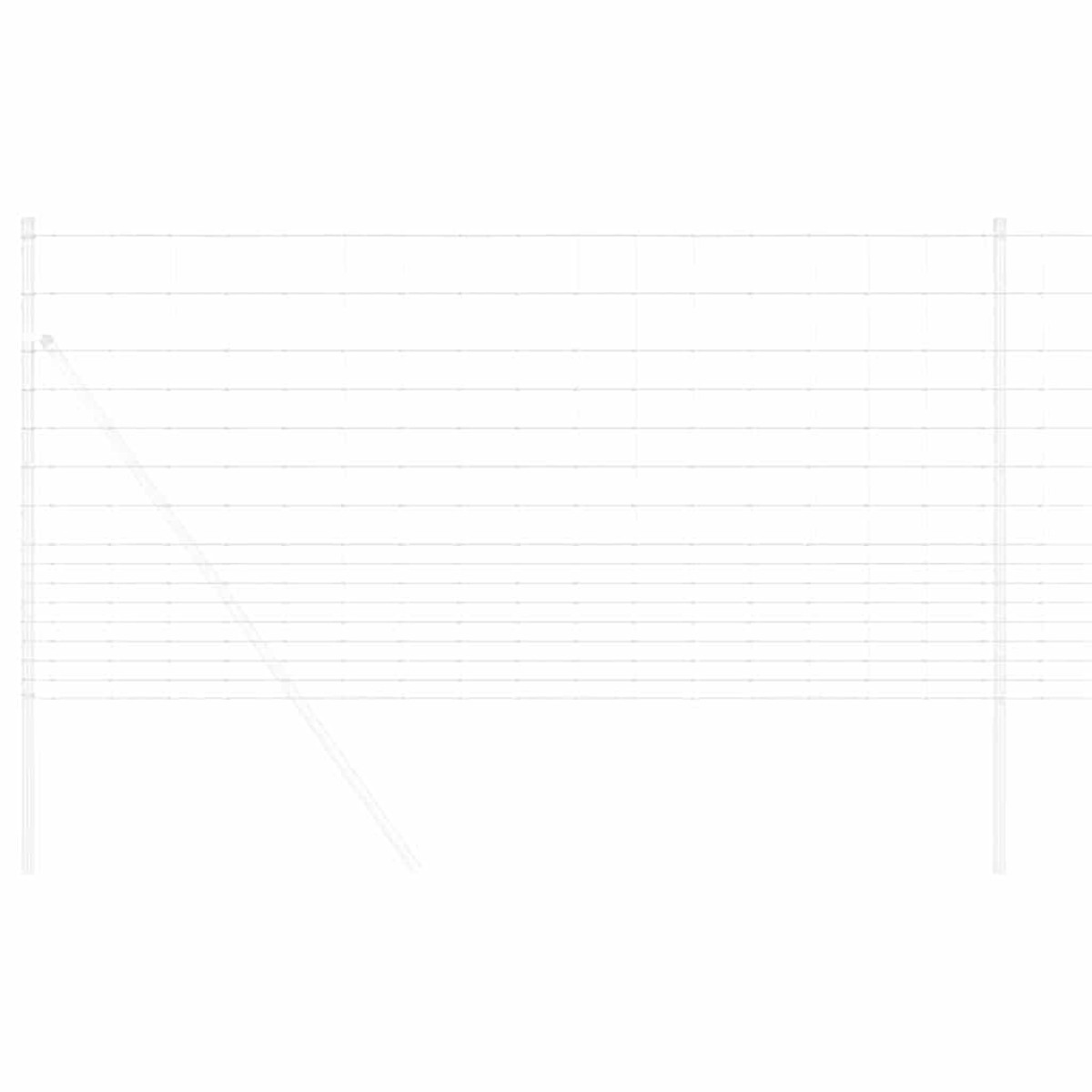 vidaXL Άγριο Φράχτη Ζεστός Γαλβανισμένος 1000 x 120 x 0.18 εκ. Σίδερο