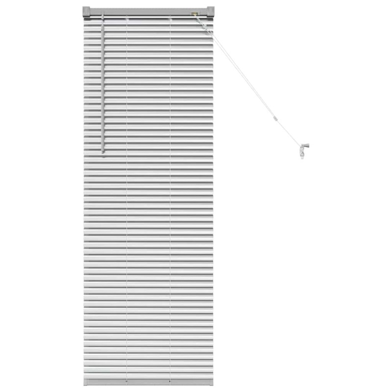 vidaXL Βενετσιάνικες Ρόδες Ασημί 130 x 45 εκ Αλουμίνιο