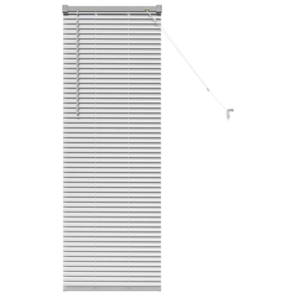 vidaXL Βενετσιάνικες Ρόδες Ασημί 130 x 50 εκ Αλουμίνιο