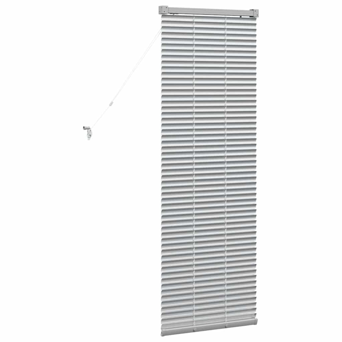 vidaXL Βενετσιάνικες Ρόδες Ασημί 130 x 50 εκ Αλουμίνιο