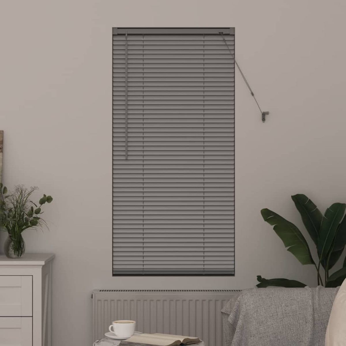 vidaXL Βενετσιάνικες Ρόδες Ασημί 130 x 55 εκ Αλουμίνιο