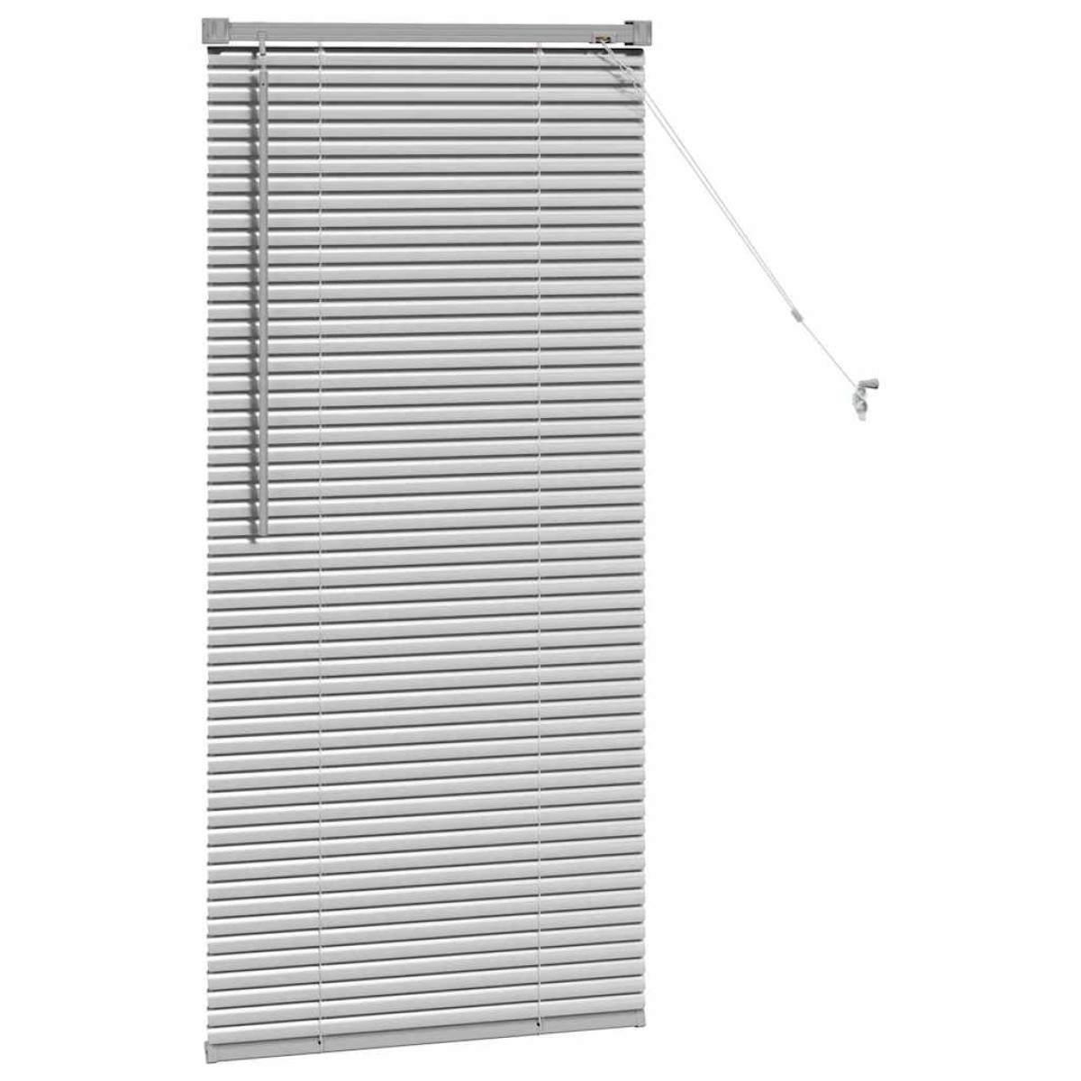 vidaXL Βενετσιάνικες Ρόδες Ασημί 130 x 55 εκ Αλουμίνιο
