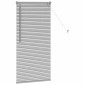 vidaXL Βενετσιάνικες Ρόδες Ασημί 130 x 55 εκ Αλουμίνιο