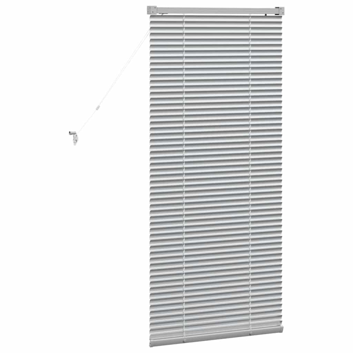 vidaXL Βενετσιάνικες Ρόδες Ασημί 130 x 55 εκ Αλουμίνιο