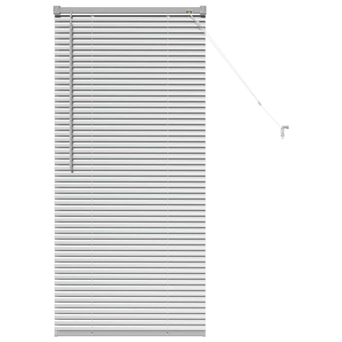 vidaXL Βενετσιάνικες Ρόδες Ασημί 130 x 60 εκ Αλουμίνιο