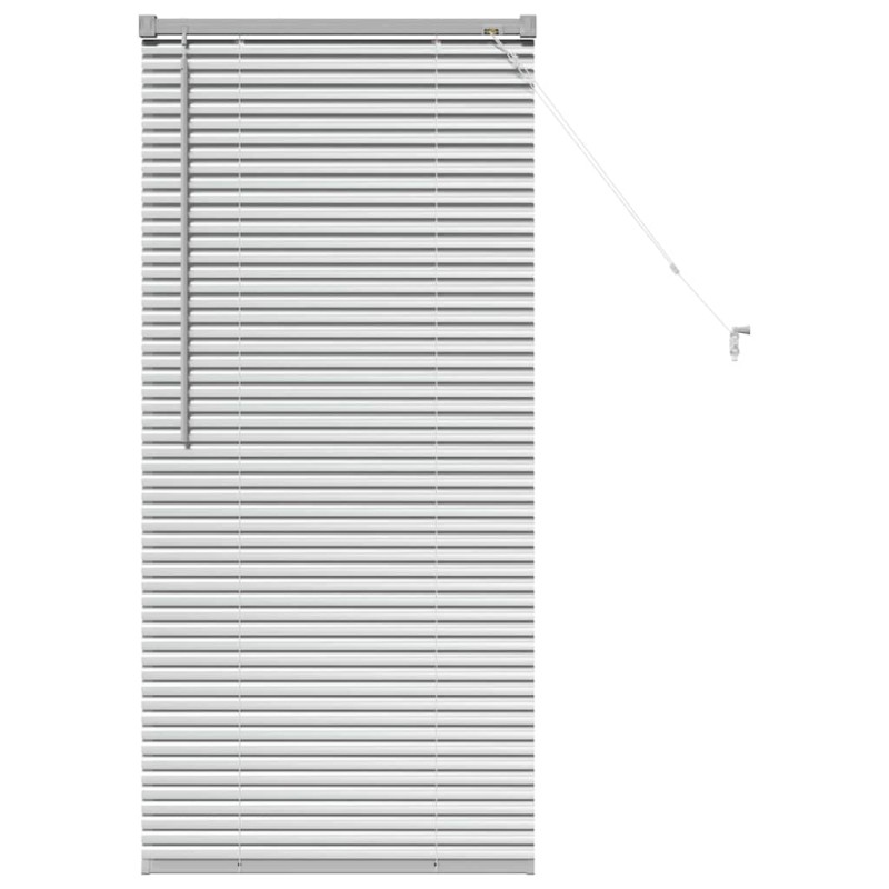 vidaXL Βενετσιάνικες Ρόδες Ασημί 130 x 60 εκ Αλουμίνιο