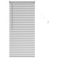vidaXL Βενετσιάνικες Ρόδες Ασημί 130 x 60 εκ Αλουμίνιο