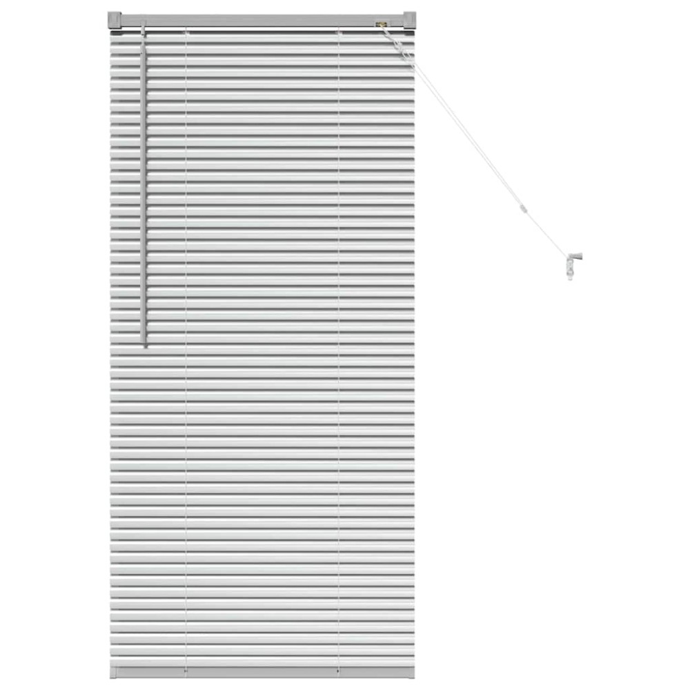 vidaXL Βενετσιάνικες Ρόδες Ασημί 130 x 65 εκ Αλουμίνιο