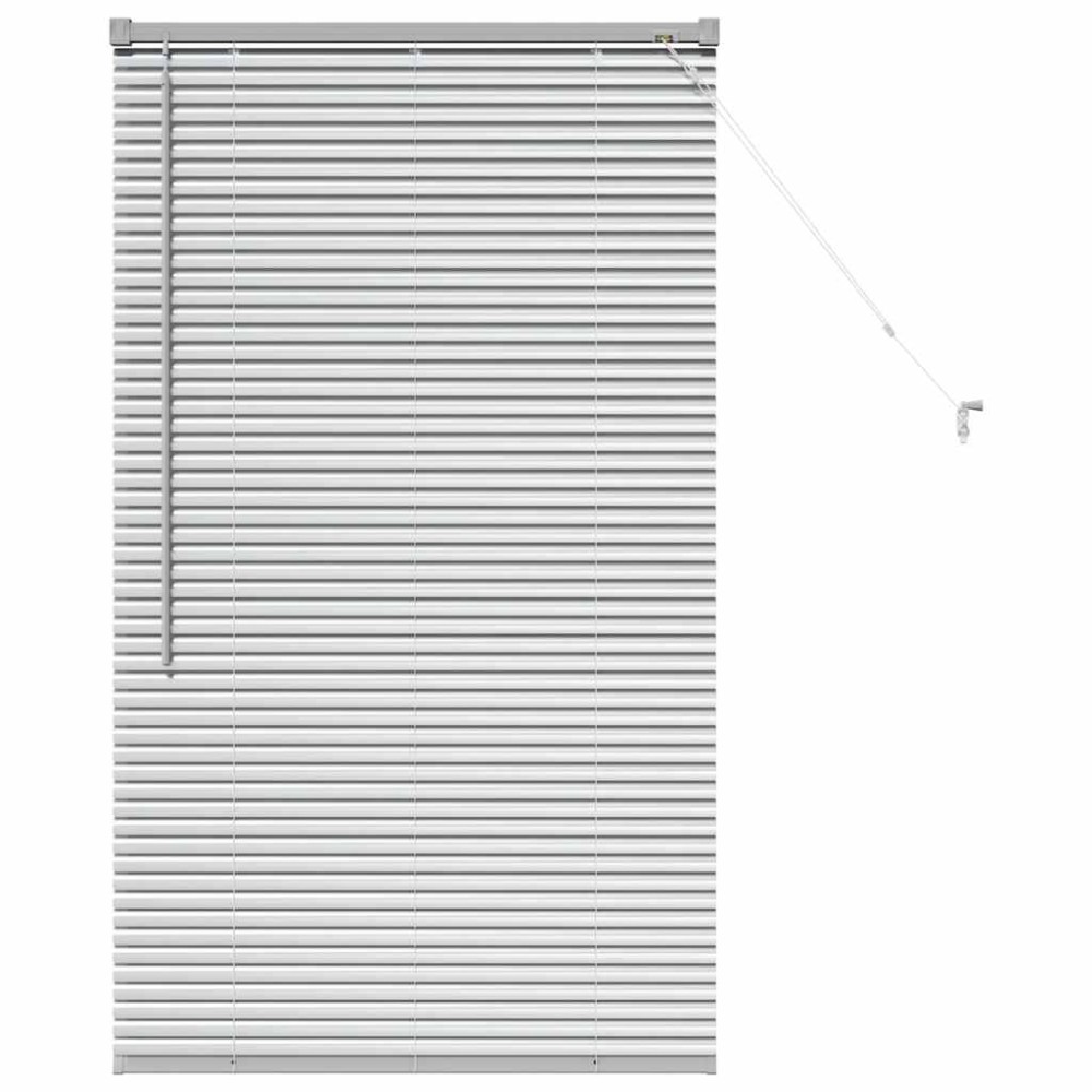 vidaXL Βενετσιάνικες Ρόδες Ασημί 130 x 75 εκ Αλουμίνιο