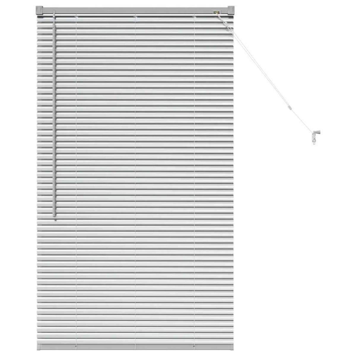 vidaXL Βενετσιάνικες Ρόδες Ασημί 130 x 75 εκ Αλουμίνιο