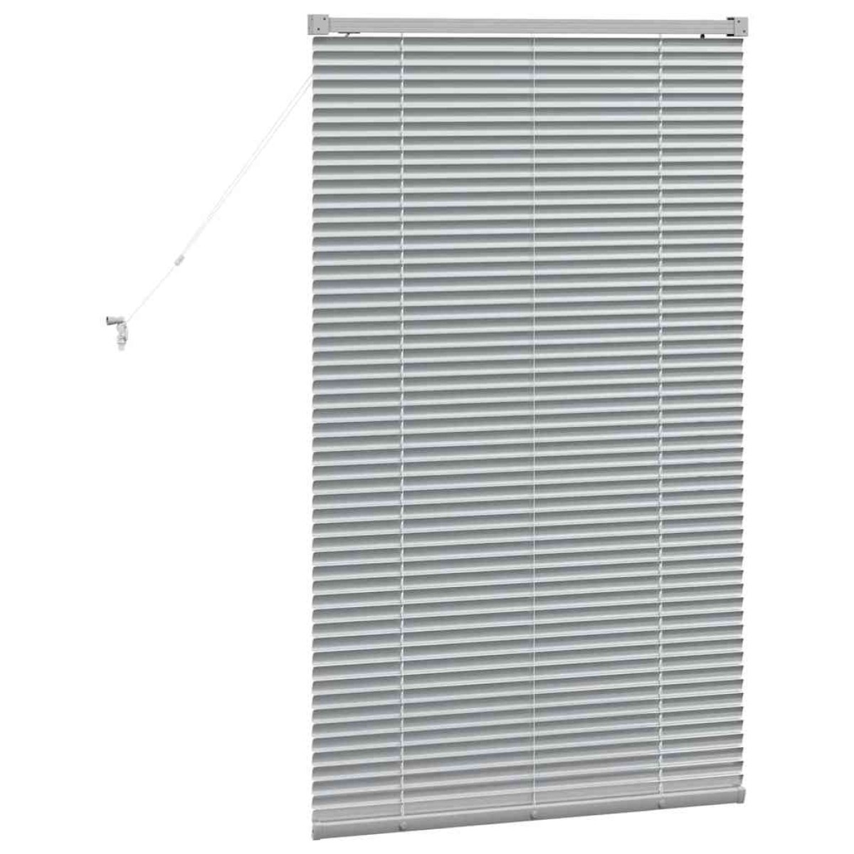 vidaXL Βενετσιάνικες Ρόδες Ασημί 130 x 75 εκ Αλουμίνιο