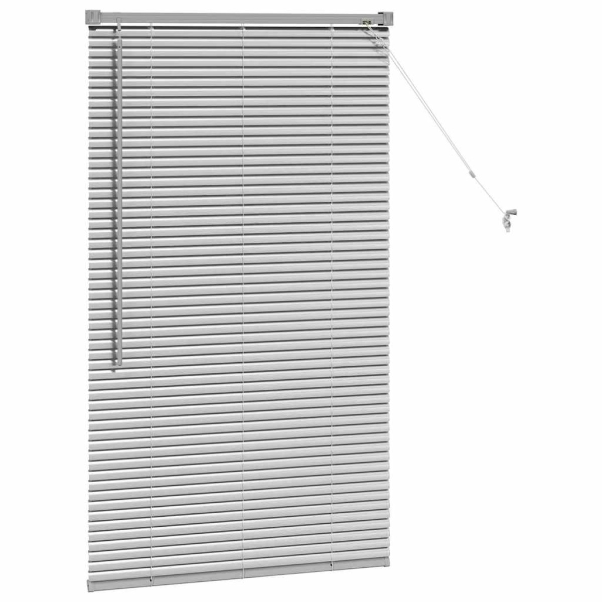 vidaXL Βενετσιάνικες Ρόδες Ασημί 130 x 80 εκ Αλουμίνιο