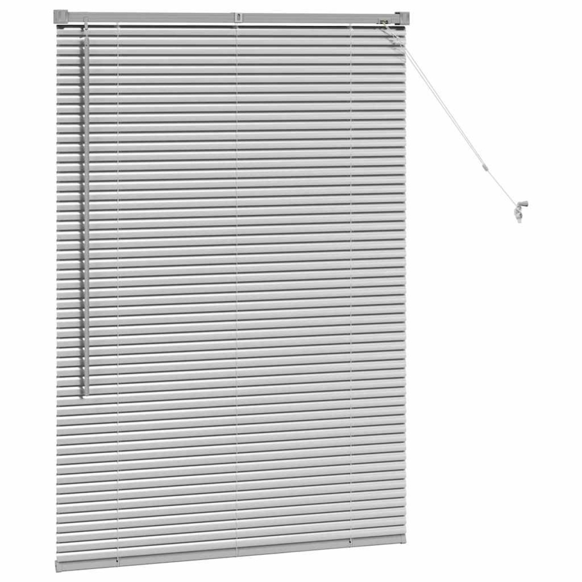 vidaXL Βενετσιάνικες Ρόδες Ασημί 130 x 85 εκ Αλουμίνιο