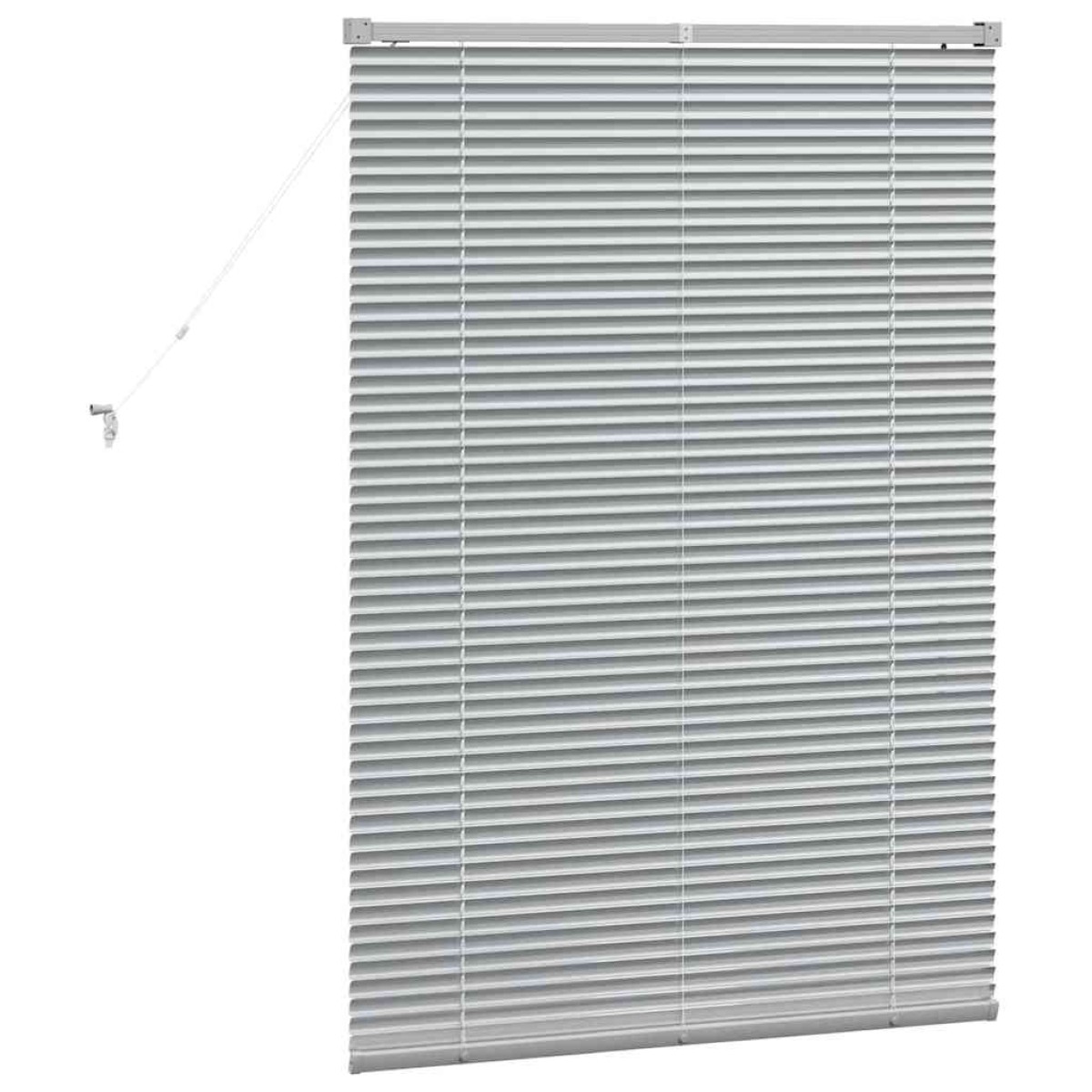 vidaXL Βενετσιάνικες Ρόδες Ασημί 130 x 90 εκ Αλουμίνιο