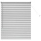 vidaXL Βενετσιάνικες Ρόδες Ασημί 130 x 100 cm Αλουμίνιο