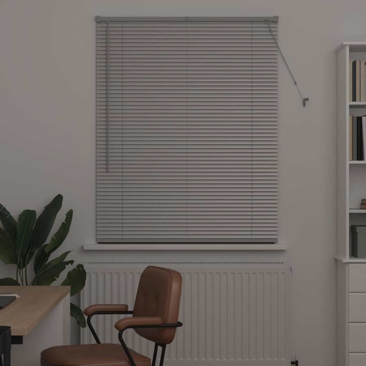 vidaXL Βενετσιάνικες Ρόδες Ασημί 130 x 100 cm Αλουμίνιο