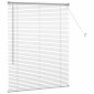 vidaXL Βενετσιάνικες Ρόδες Ασημί 130 x 100 cm Αλουμίνιο
