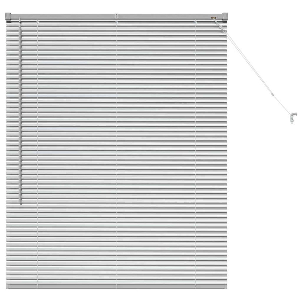 vidaXL Βενετσιάνικες Ρόδες Ασημί 130 x 105 εκ Αλουμίνιο