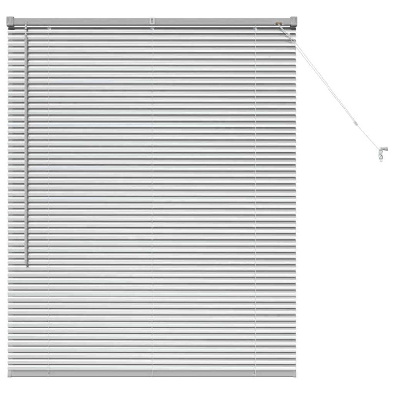 vidaXL Βενετσιάνικες Ρόδες Ασημί 130 x 105 εκ Αλουμίνιο