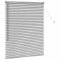 vidaXL Βενετσιάνικες Ρόδες Ασημί 130 x 105 εκ Αλουμίνιο