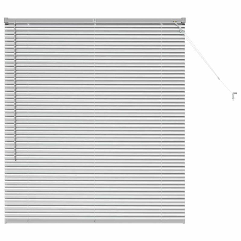 vidaXL Βενετσιάνικες Ρόδες Ασημί 130 x 110 εκ Αλουμίνιο