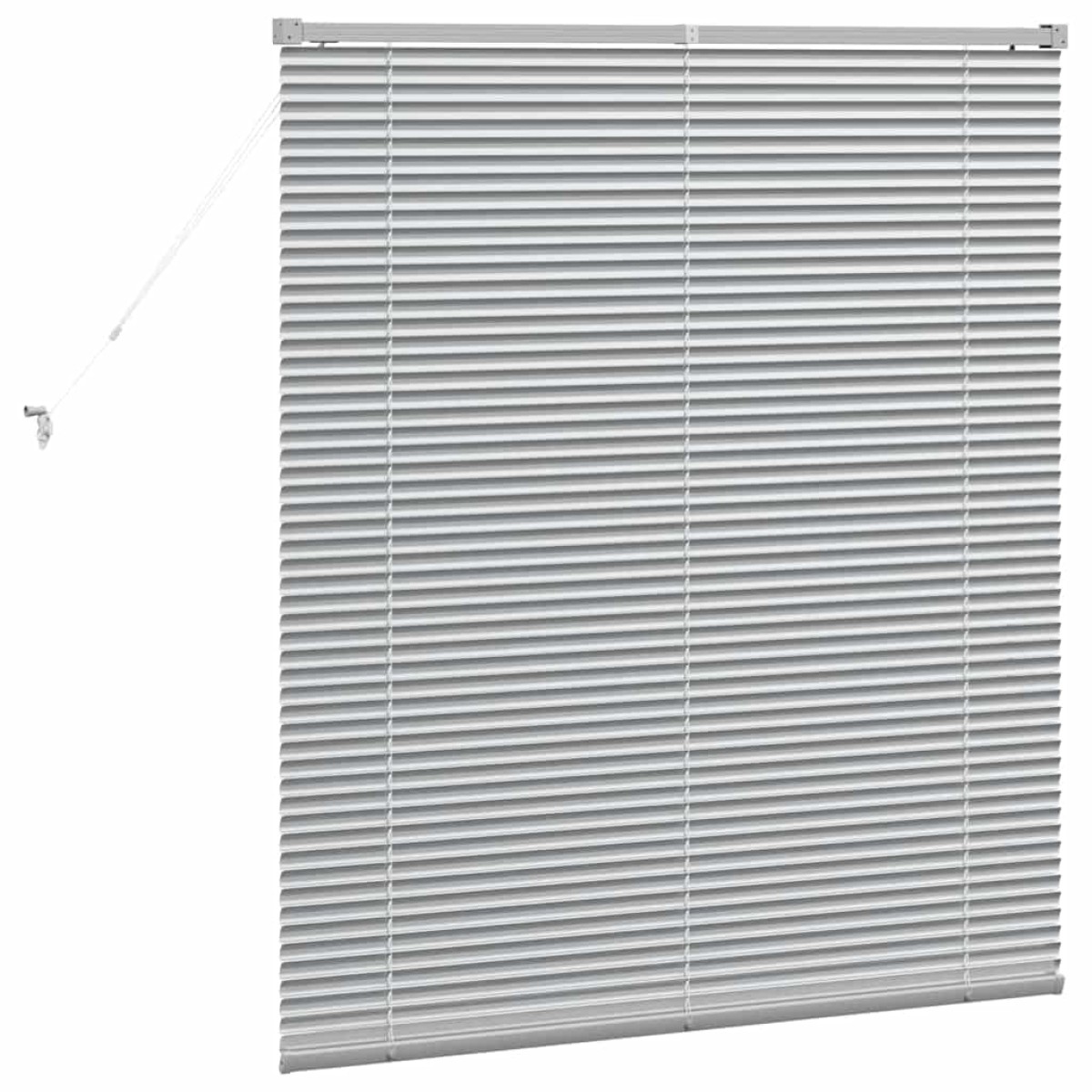 vidaXL Βενετσιάνικες Ρόδες Ασημί 130 x 110 εκ Αλουμίνιο